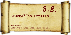 Bruchács Estilla névjegykártya